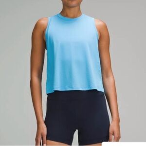 Lululemon Ultralight Waist Length Kayak Blue Light Blue Sleeveless Tank Top